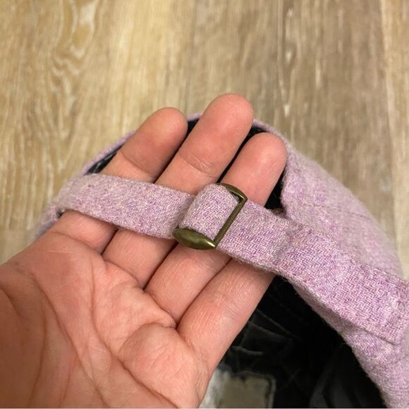 Women's Mtv lavender purple Quilted Fleece wool blend Baseball Hat unisex - Picture 4 of 7